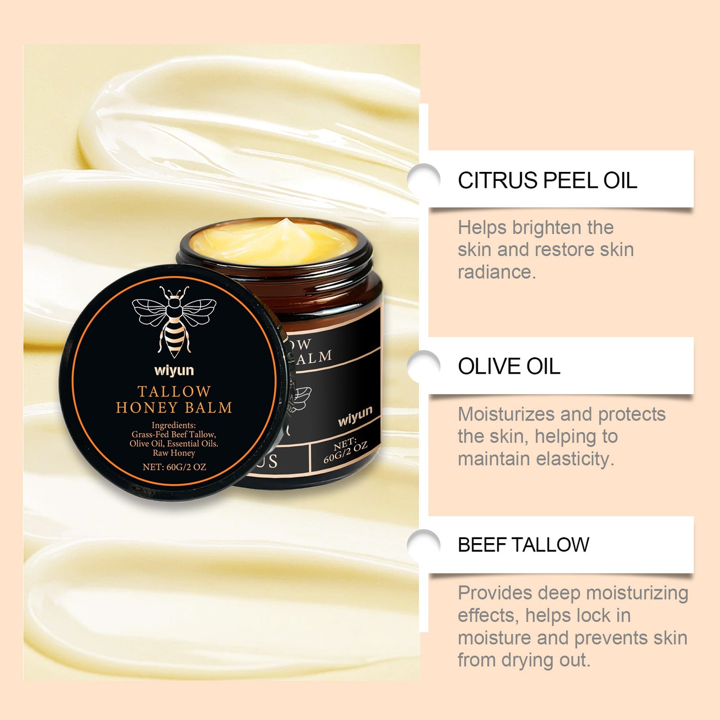 Tallow Honey Balm